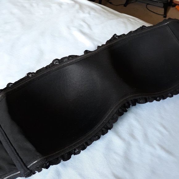 Aerie Black Lace Bandeau Bra Medium - Picture 6 of 9